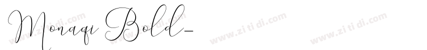 Monaqi Bold字体转换